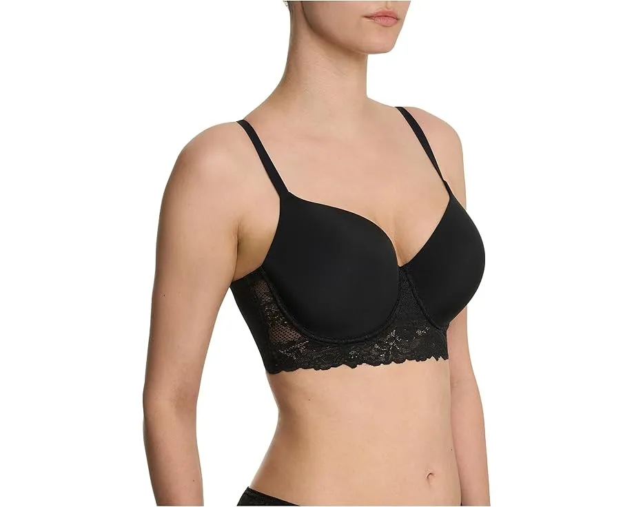 Бюстгальтер T-shirt с длинным основанием и кружевом Heavenly Full Coverage Natori