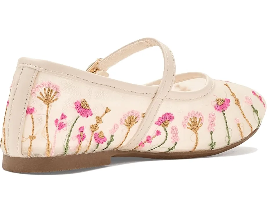 Детские балетки Mia Kids Kescia с вышитой сеткой и пряжкой