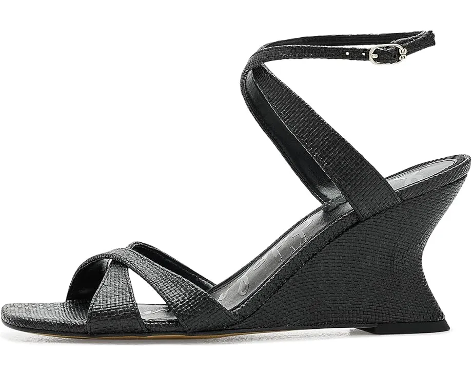 Сандалии Sam Edelman Davi на танкетке с ремешком на щиколотке и плетеным узором