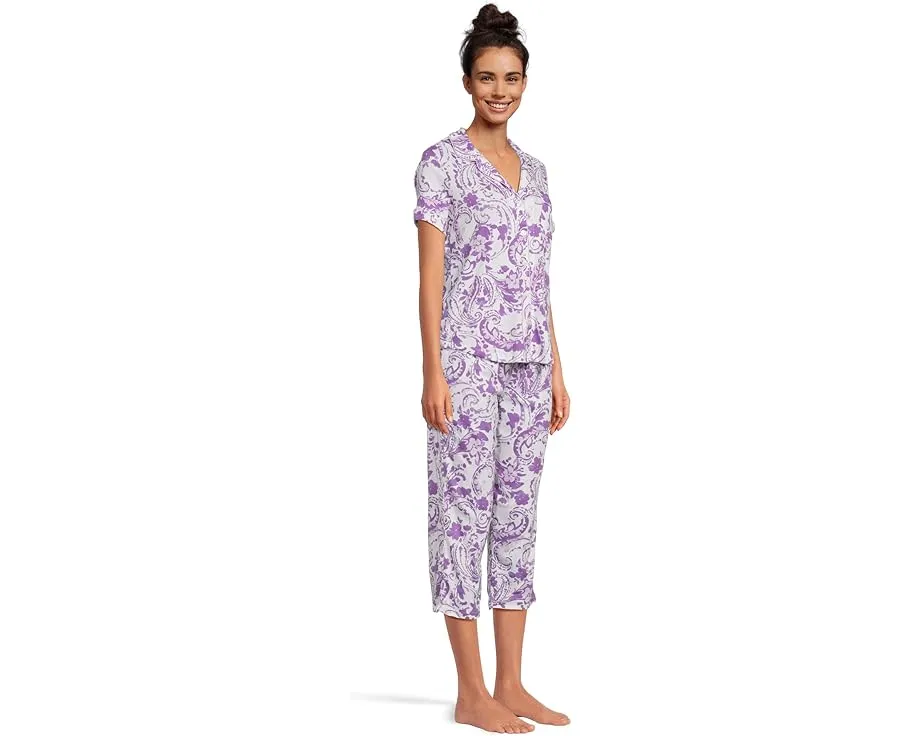 Двухкомпонентный комплект пижамы Karen Neuburger с капри и свободным кроем