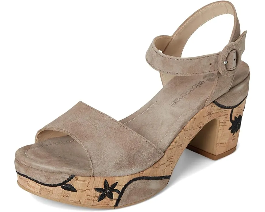 Eric Michael туфли Bella с цветочным декором на квадратном каблуке