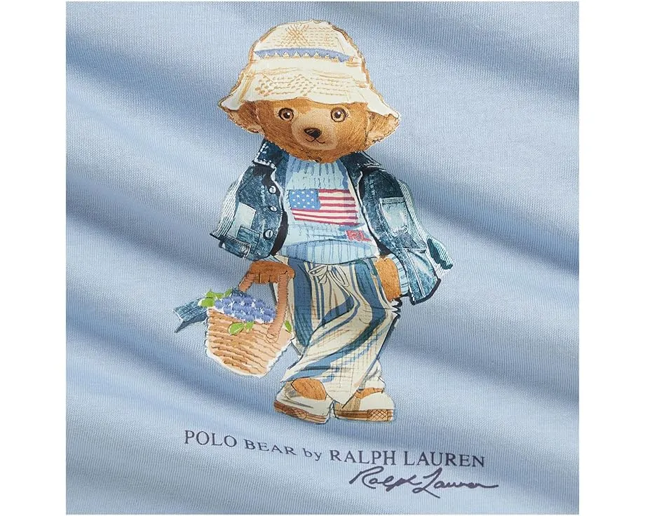 Футболка Polo Bear из хлопкового джерси для младенцев Polo Ralph Lauren Kids