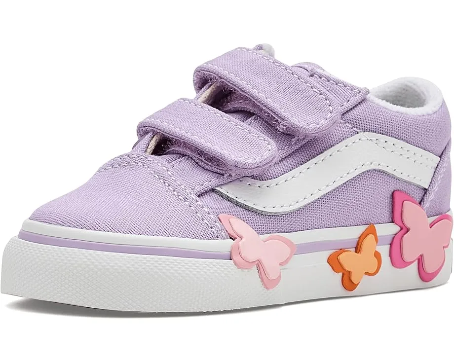 Детские кеды Old Skool V Butterfly с застежкой на липучках от Vans
