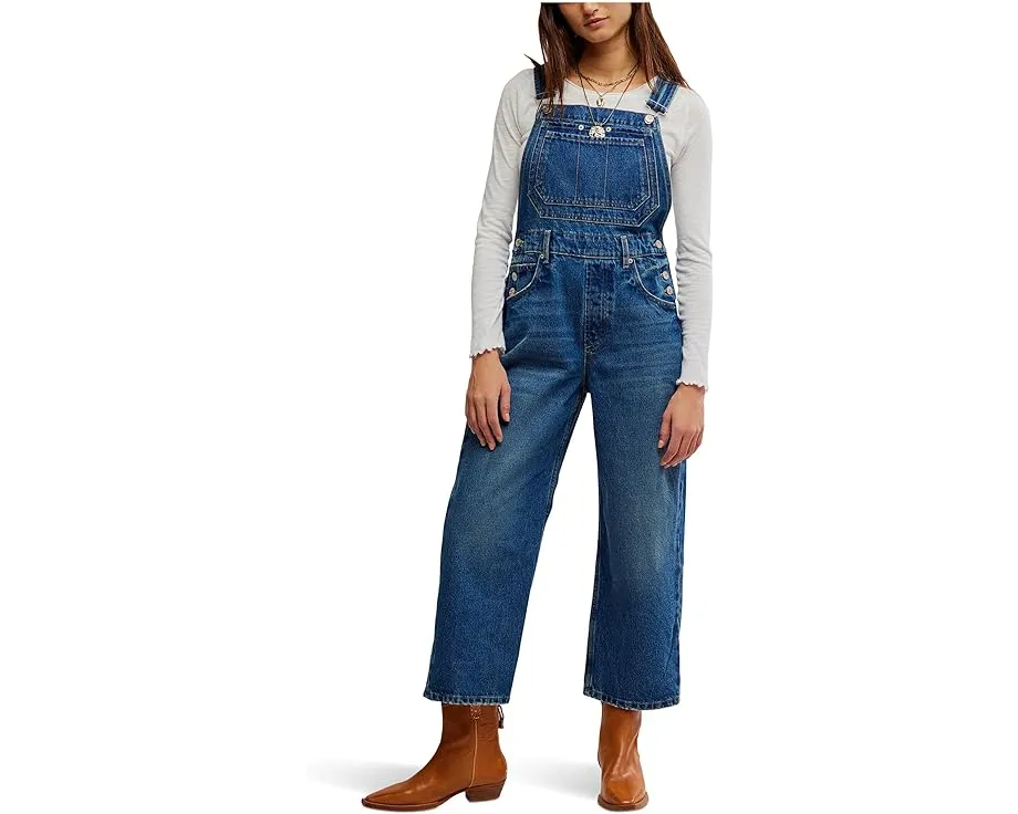 Комбинезон Free People Deep Trance из денима расслабленного кроя