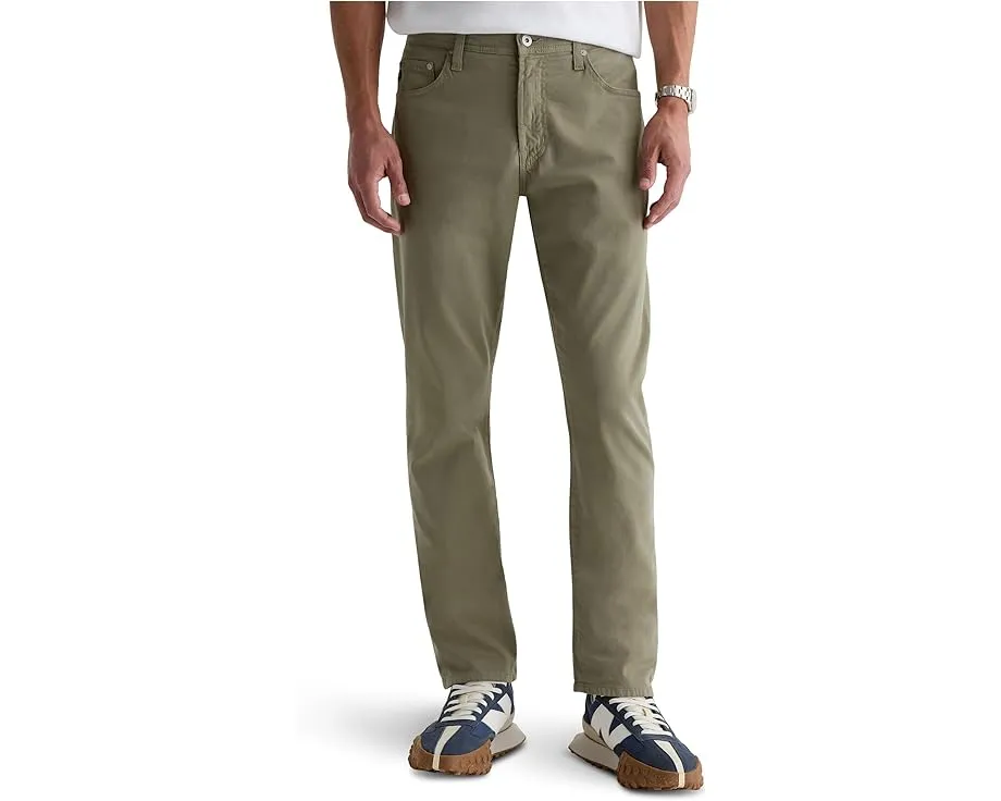 Брюки AG Jeans Everett Slim Straight с зауженным силуэтом из денима с эластаном