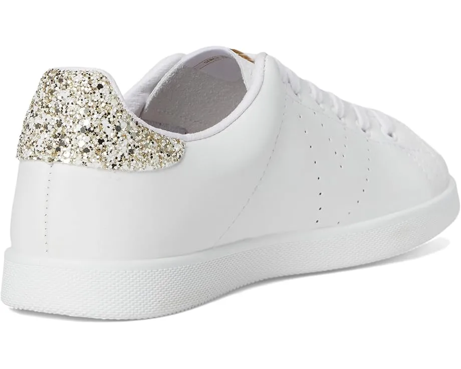 Кроссовки Tenis Leather & Glitter victoria с кожаным верхом и блестками