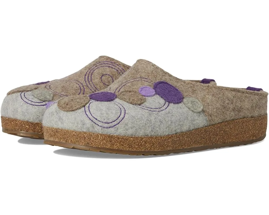 Кожаные клоги Haflinger Hawk с пробковой стелькой и ремешком