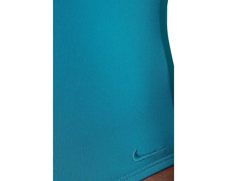 Цельный купальник Nike Bold Color Block V-back с сетчатыми вставками