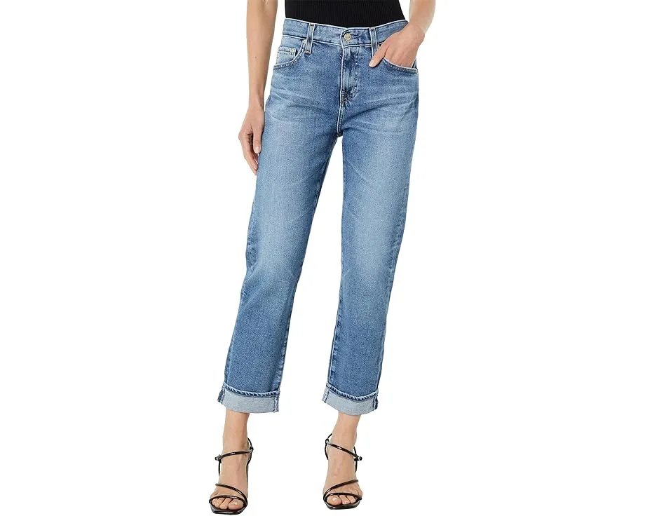 Джинсы AG Jeans Ex Boyfriend Slouchy Slim с эффектом поношенности и заниженной посадкой