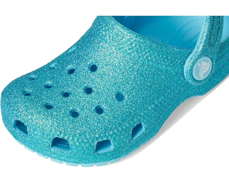 Crocs Classic Glitter Clogs блестящие сабо для малышей