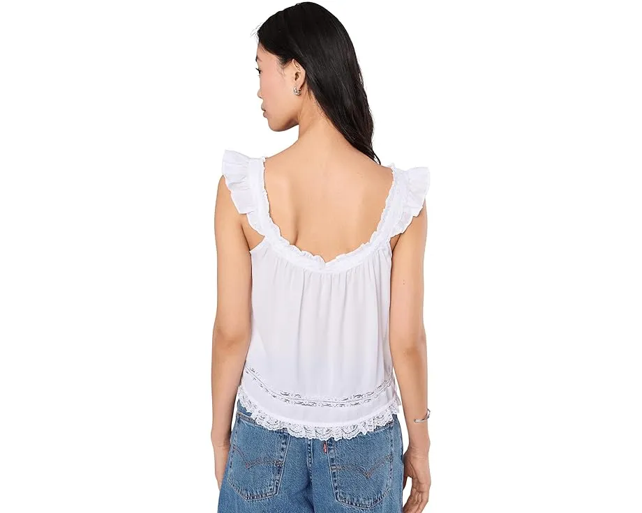 Топ Free People Mabel с рюшами и застежкой на пуговицах
