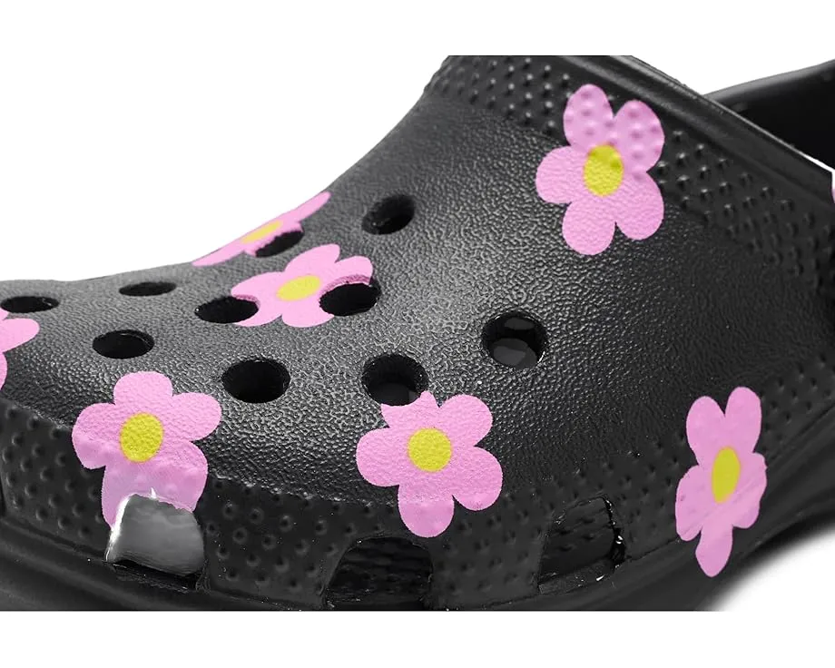 Классические кроксы Crocs Kids с узорами и графикой для детей