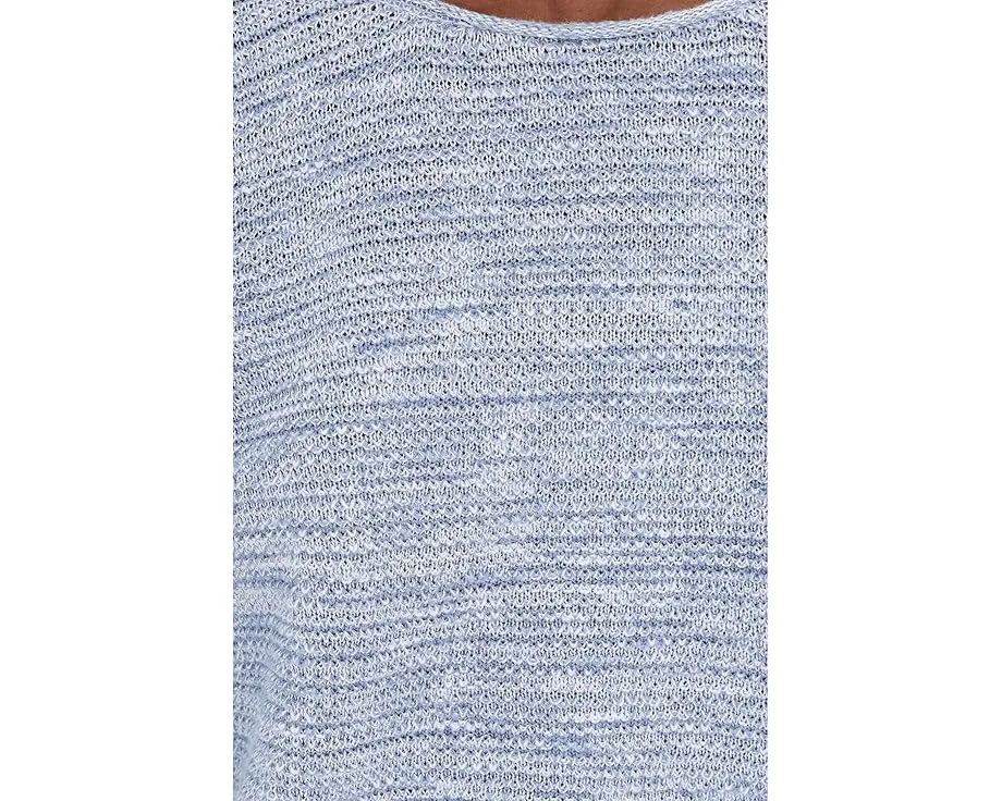 Укороченный свитер Eileen Fisher Petite с круглой горловиной из органического хлопка и льна