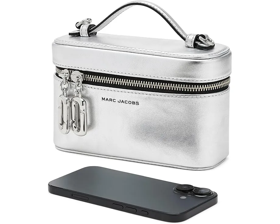 Косметичка Marc Jacobs с металлическим эффектом J Marc Vanity Bag