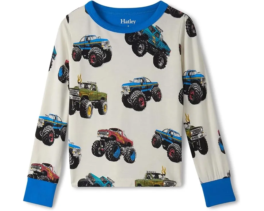 Пижамный комплект из бамбука с длинным рукавом и эластичным поясом Hatley Kids