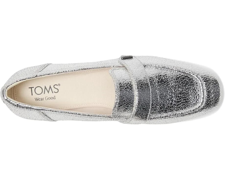 Лоферы TOMS Lynette из кожи с квадратным носком и ремешком