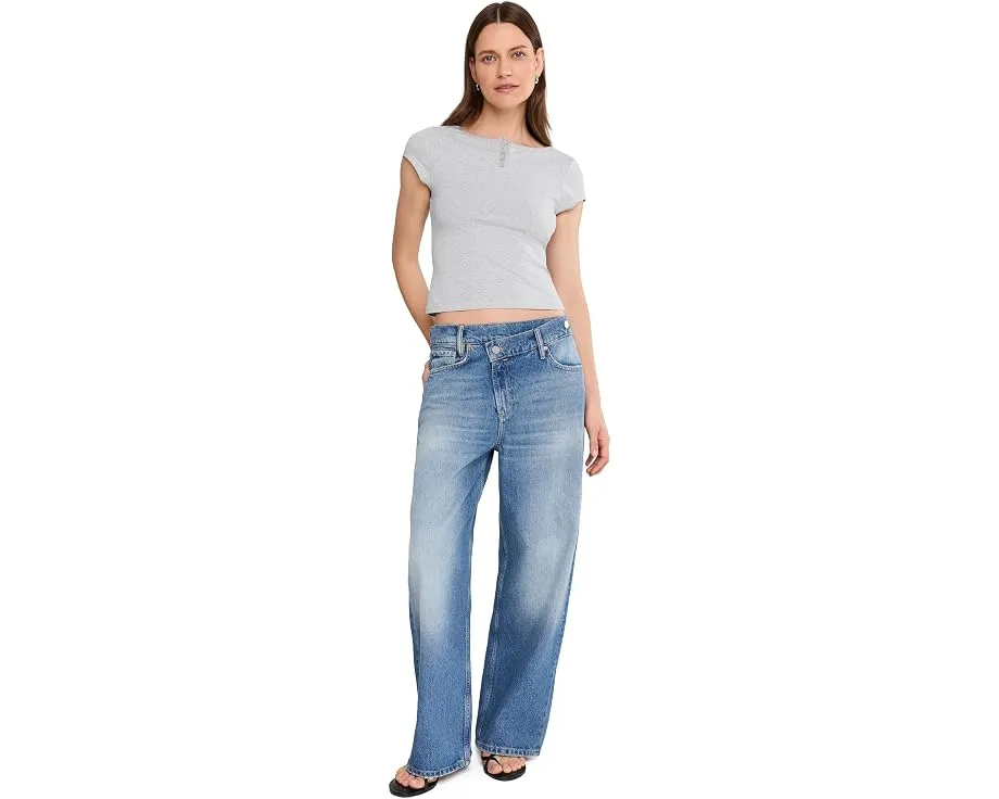 Топ Morning Pages Henley-Soli от Free People темно-синий