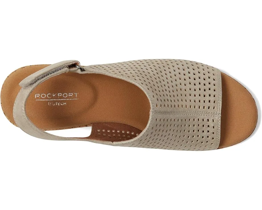 Сандалии Rockport Briah Perf Sling с открытым носком и пробковой платформой