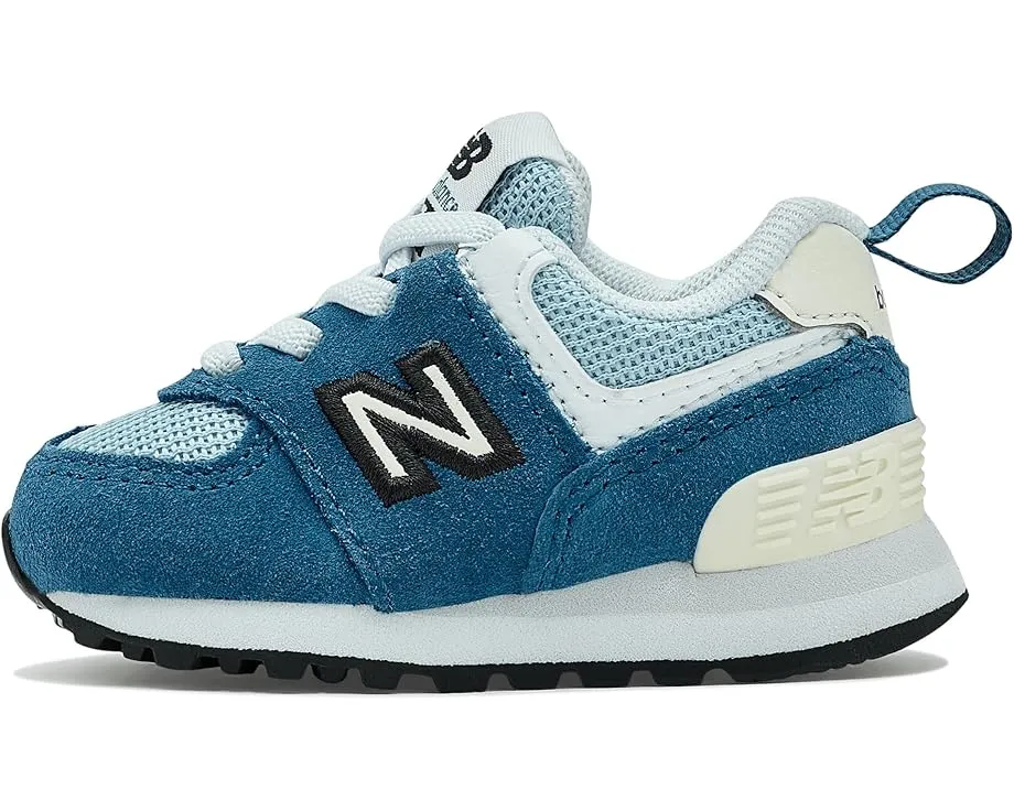 New Balance Kids 574 Bungee Lace первые кроссовки с липучкой