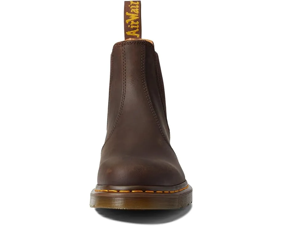 Челси Dr. Martens 2976 Yellow Stitch из гладкой кожи с минималистичным дизайном