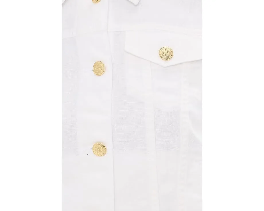 Льняная куртка Lilly Pulitzer Seaspray с длинным рукавом из 100% льна