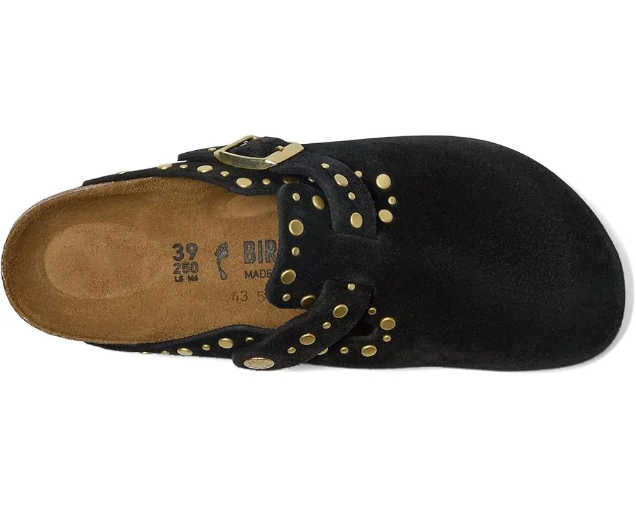 Биркенштоки Birkenstock Boston Rivets из мягкой замши