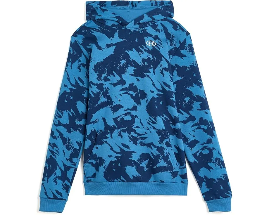 Детская флисовая кофта Rival Fleece Printed Hoodie Under Armour с принтом