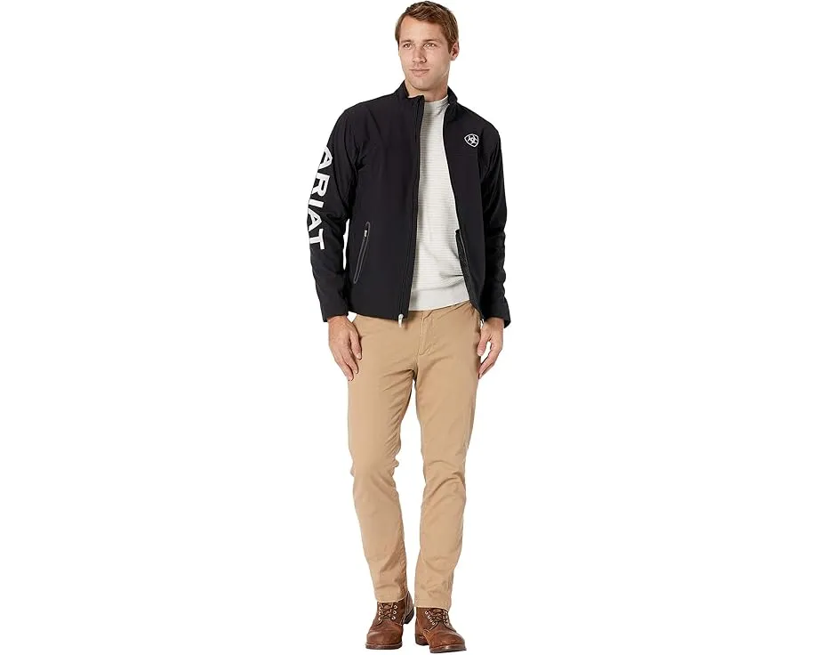 Куртка Ariat New Team Softshell с высоким воротником и карманами для рук