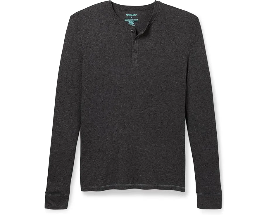Хенли Tommy John Lounge с длинным рукавом из мягкой ткани