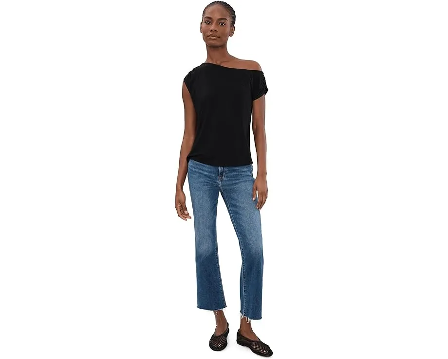 Джинсы Shy Girl High-rise Crop Flare In DAZE укороченные клеш с завышенной талией