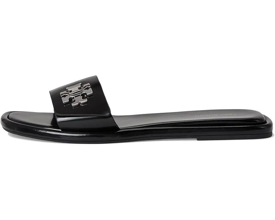 Сандалии Tory Burch T Lock Slide с широким ремешком и логотипом