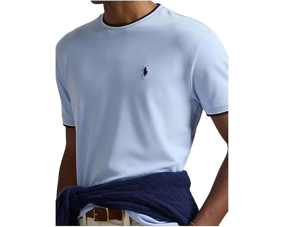 Классическая футболка Polo Ralph Lauren из стретч-сетки с коротким рукавом