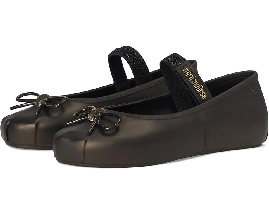 Детские балетки Mini Sophie с декоративным бантом и эластичной лямкой Mini Melissa