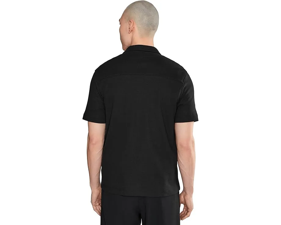 Рубашка Cabana Mesh Knit Short Sleeve от Vince черная