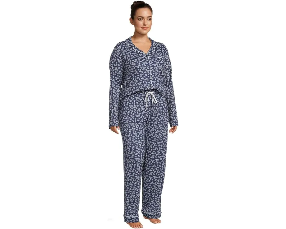 Пижамный комплект Plus Jolly & Bright с контрастной окантовкой Karen Neuburger