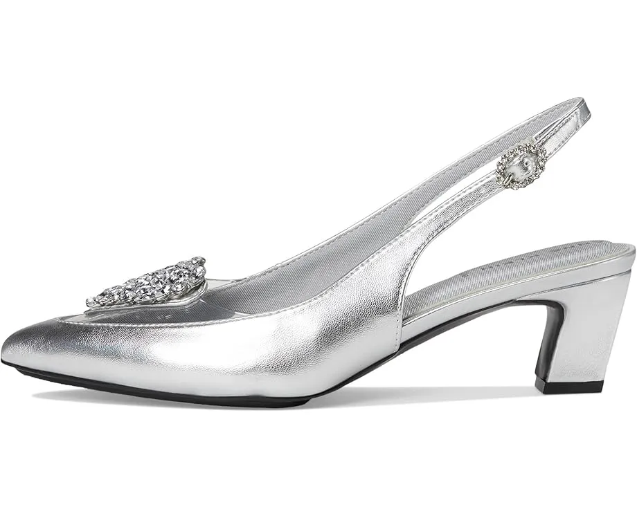 Anne Klein туфли Inviting на устойчивом каблуке с ремешком и стразами