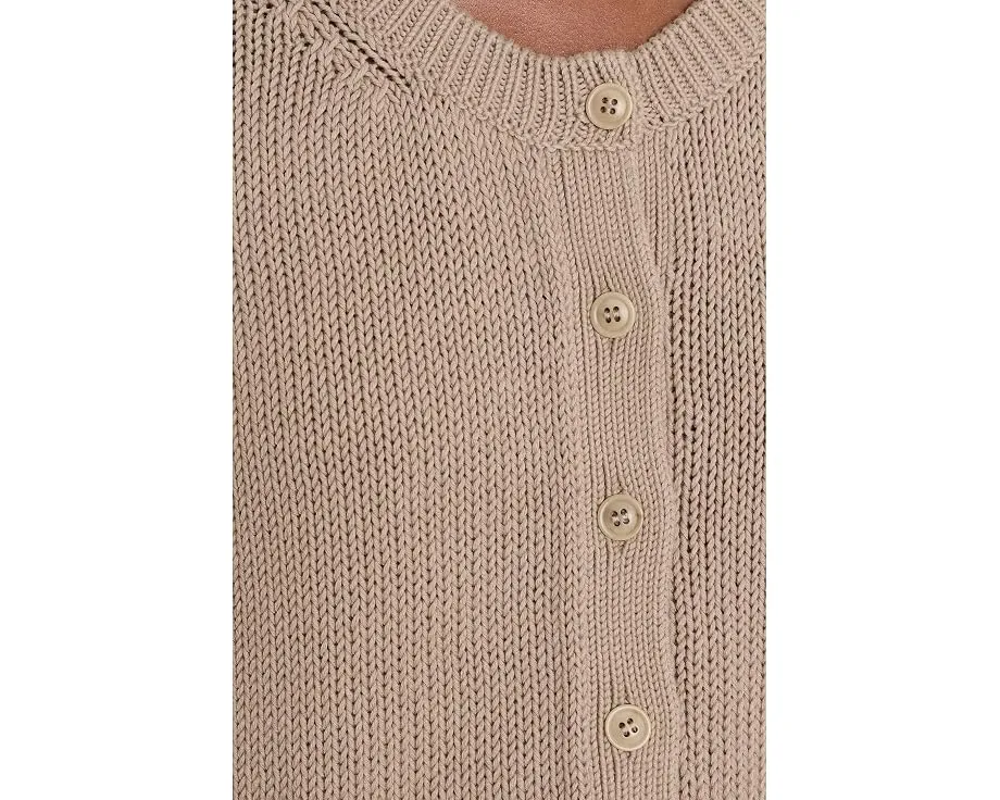 Eileen Fisher Кардиган Peruvian из хлопкового вельвета с круглым вырезом