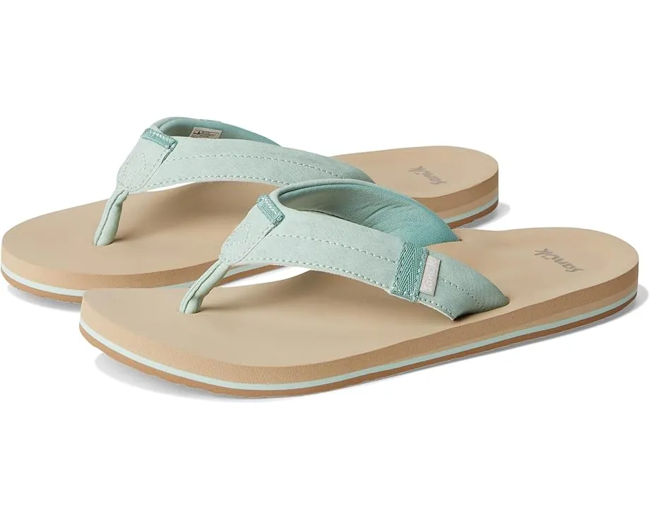 Сандалии Sanuk Sawyer с ремешком из экокожи и стелькой из переработанного полиэстера