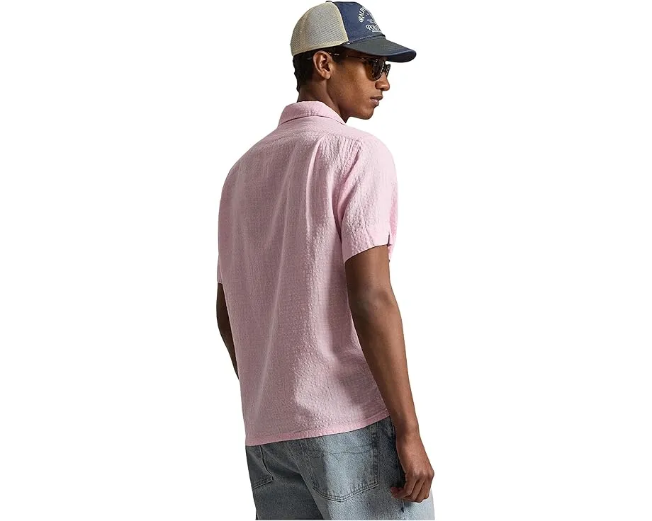Рубашка из льняной смеси с фактурой с воротником-кэмп Polo Ralph Lauren