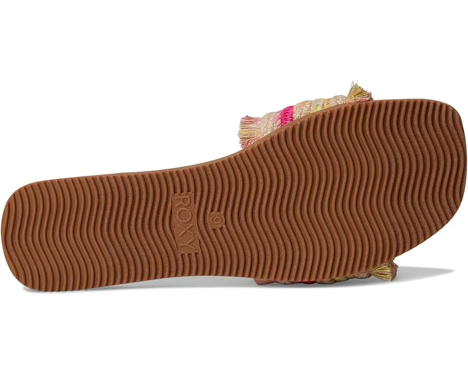 Сандалии Roxy Positano с открытым круглым носком и плоской подошвой