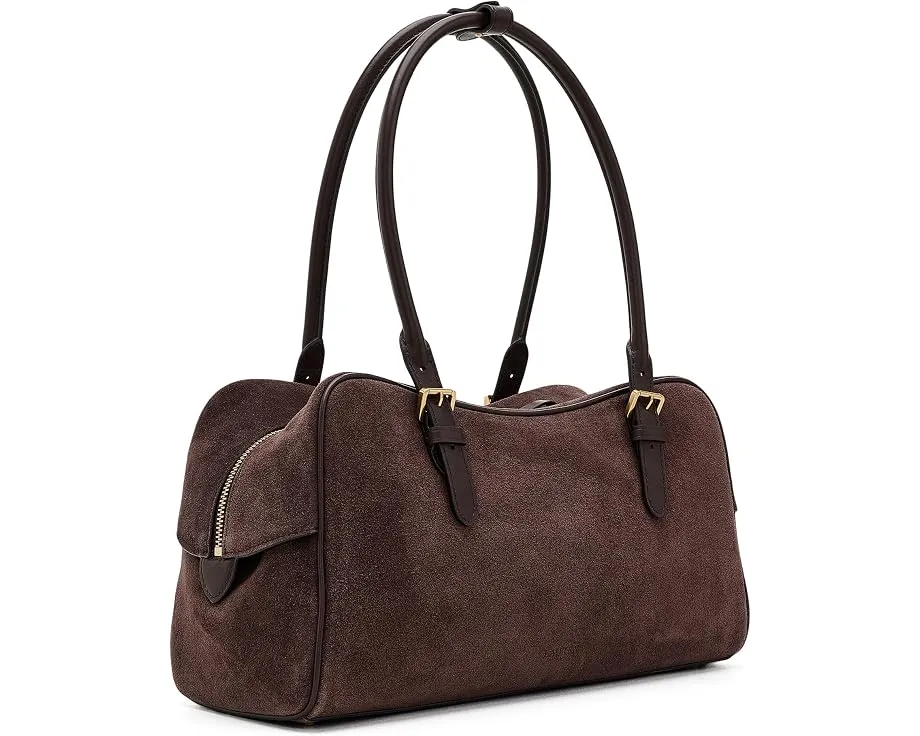 Замшевый сатчел Suede Large Marcy Zip Satchel Lauren Ralph Lauren