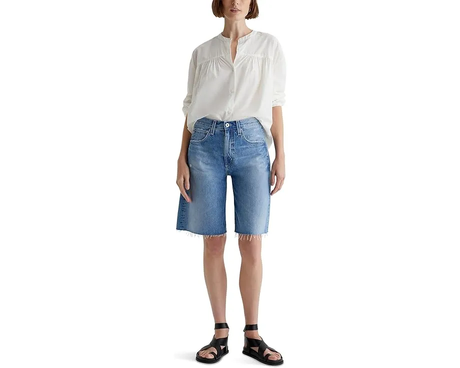 Шорты AG Jeans Hattie с высокой посадкой и бочкообразным кроем