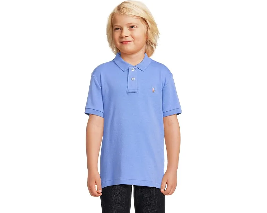 Мягкая поло Polo Ralph Lauren Kids из хлопка с воротником на пуговицах