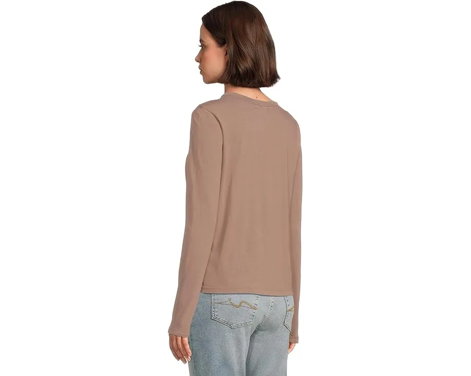 Футболка Michael Stars Clarissa с длинным рукавом и круглым вырезом