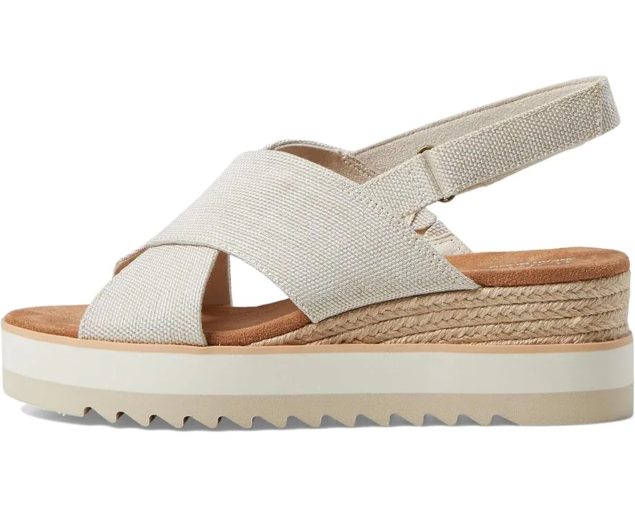 Босоножки TOMS Diana Crossover на платформе с перекрещенными ремешками