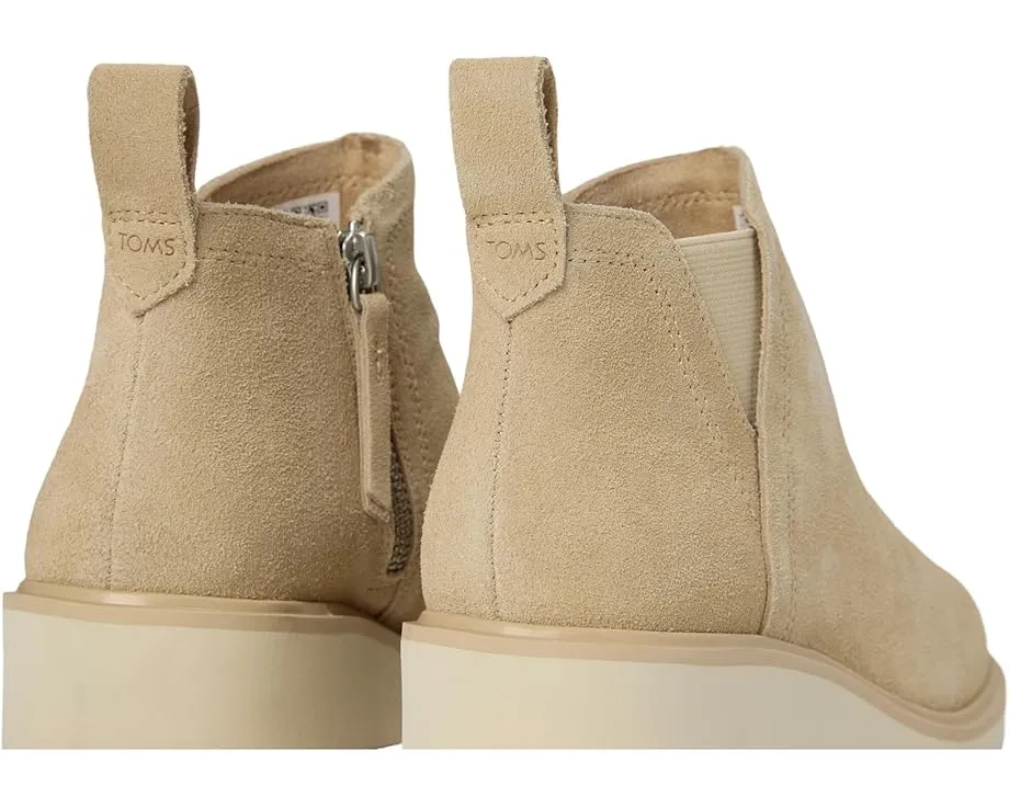 Ботинки TOMS Maude на платформе из замши с боковой молнией