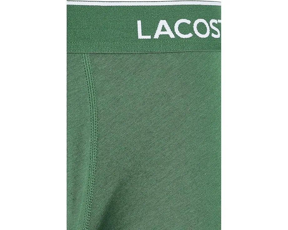 Набор из 5 трусов Lacoste 5-Pack Logo Trunks с брендированным поясом