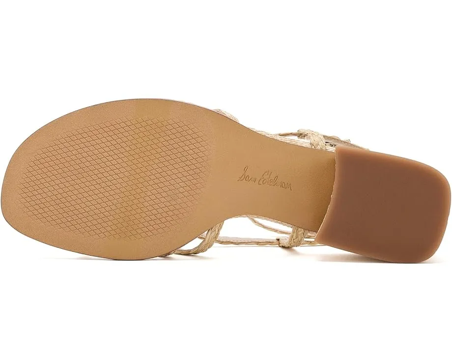 Сандалии Sam Edelman Fletcher на каблуке из рафии