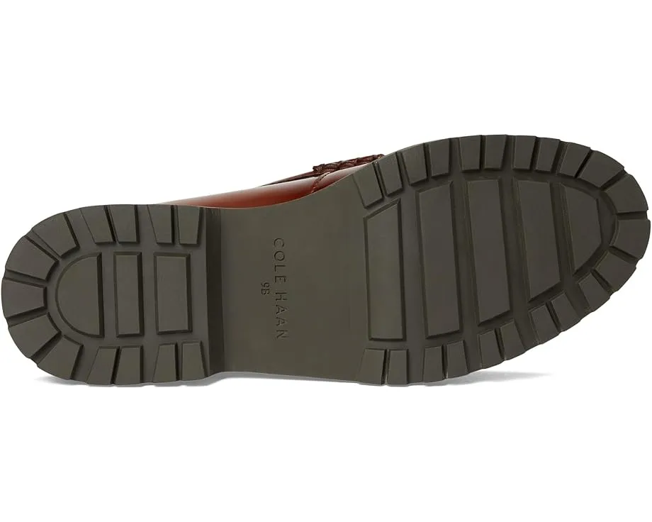 Лоферы Cole Haan Treena Lug с декоративной строчкой и подошвой из переработанной резины