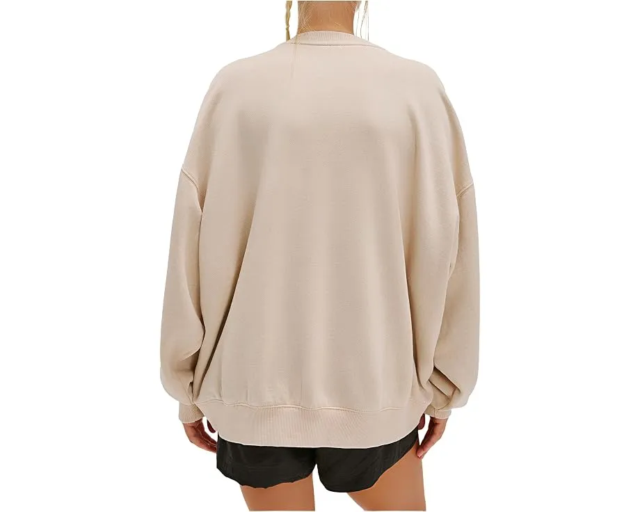 Свитшот Free People Slow It Down Oversized с капюшоном